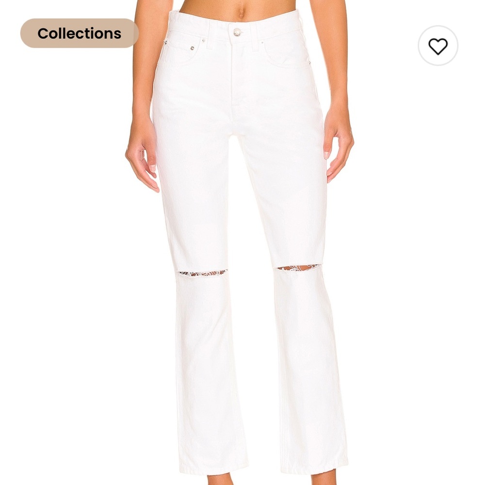 GRLFRND | Karolina High Rise Straight in White Sands